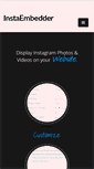 Mobile Screenshot of instaembedder.com
